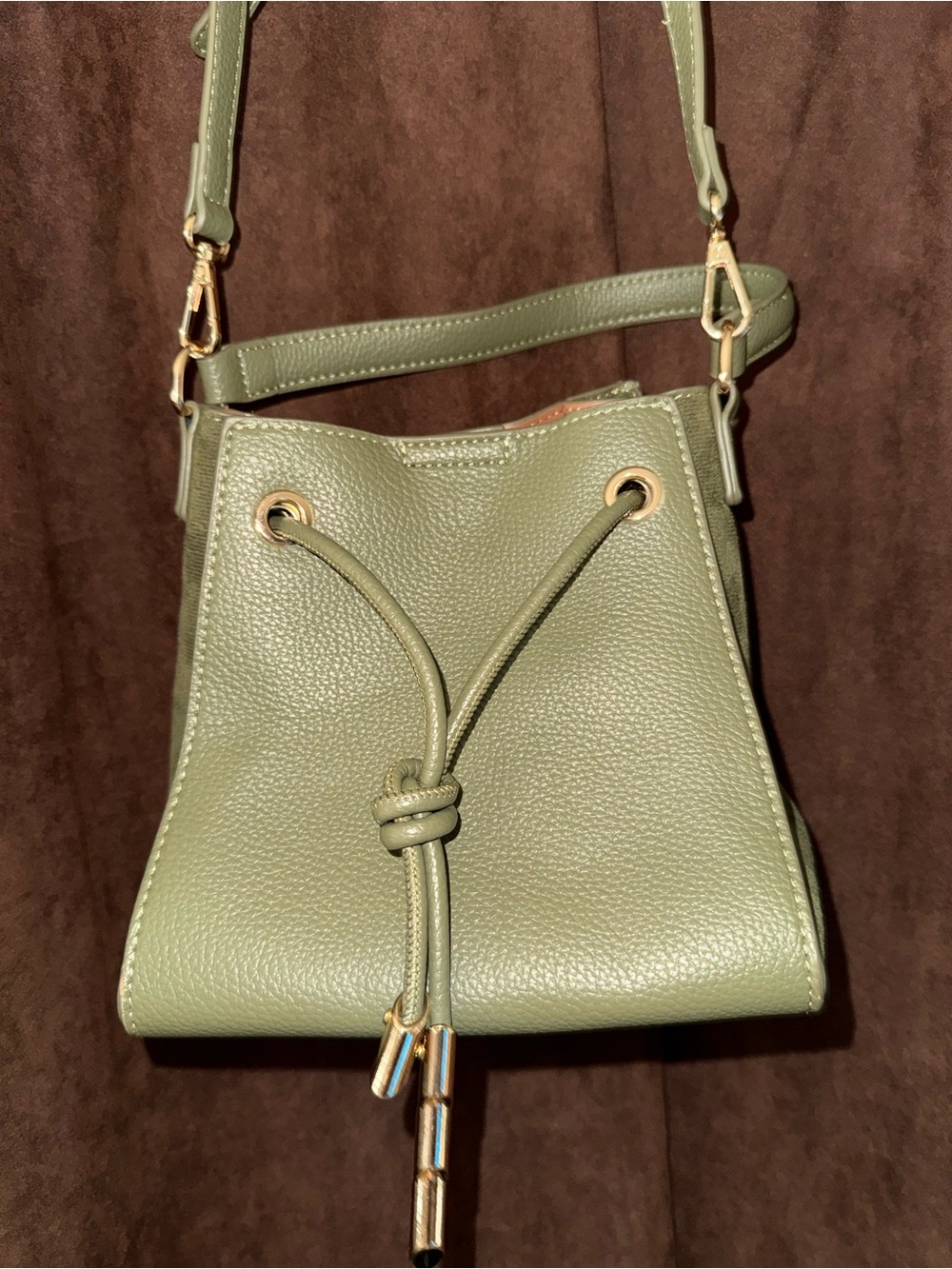 Olive Green Crossbody Bag - Women's Fashion